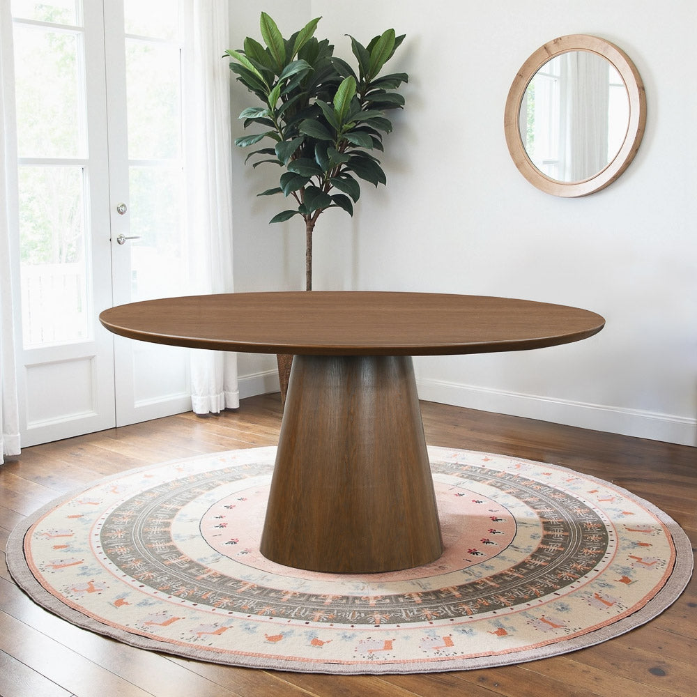 Palamedes Solid Wood Large Round Table