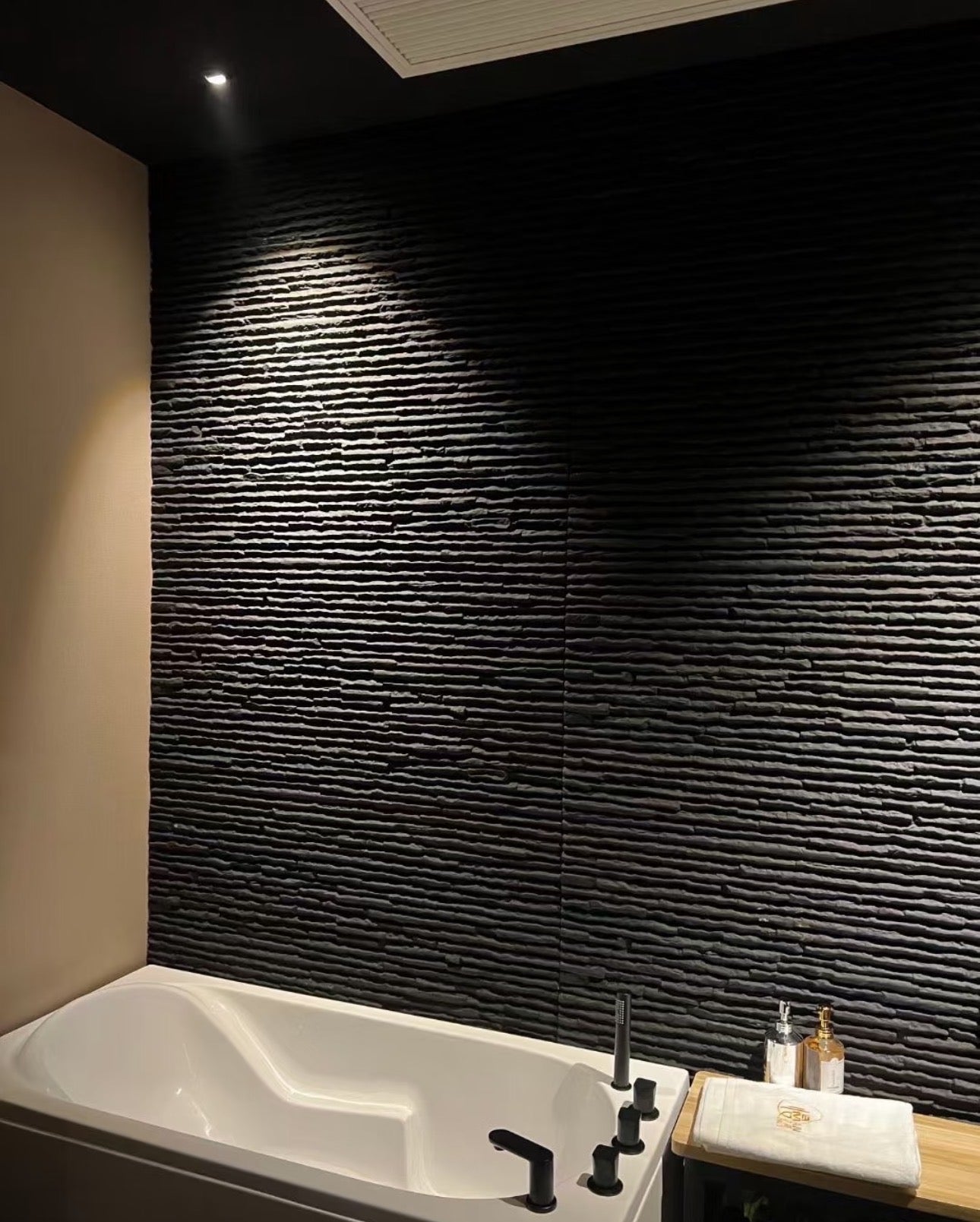3D Faux Stone Wall Panels - 12 PCS PU Wainscoting