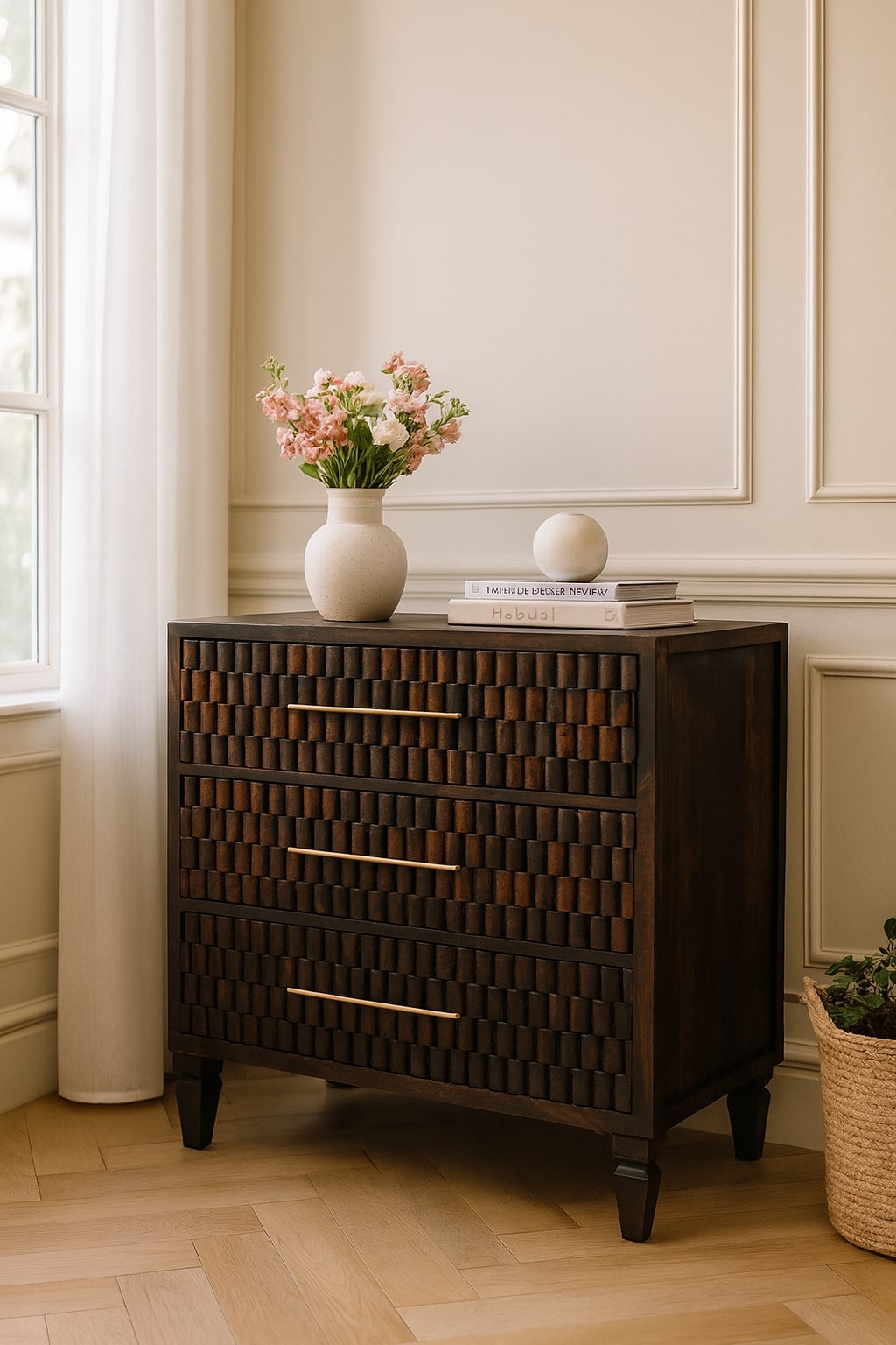 Solid Wood Arno Chest
