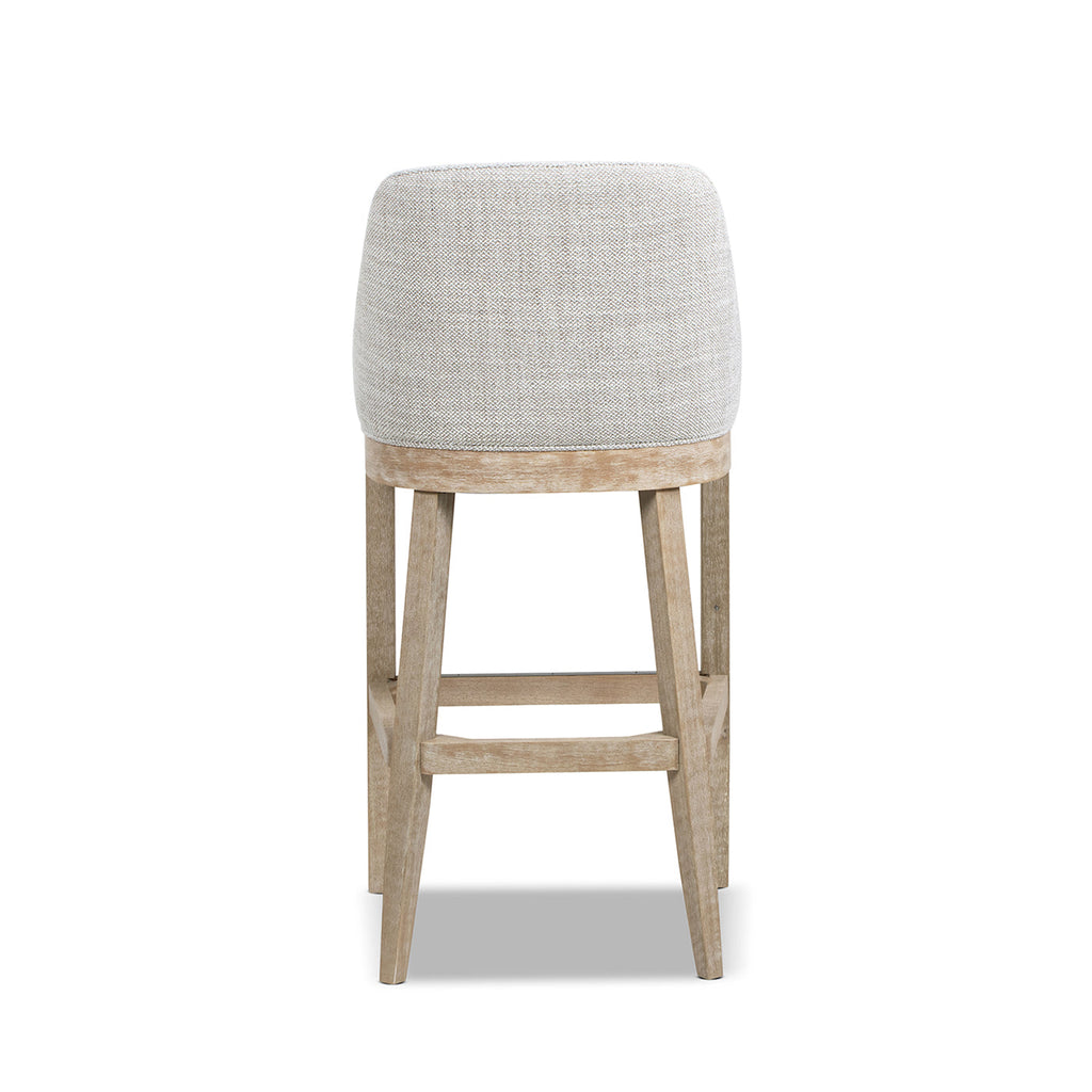 Newport 30.5" Coastal Curved Back Upholstered Barstool