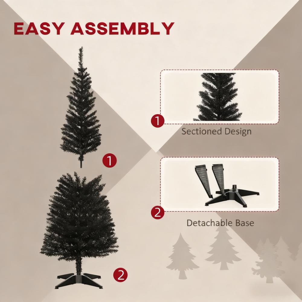Slim Xmas Tree with Plastic Stand