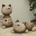 Resin Cat Figurine 2 Asstd.