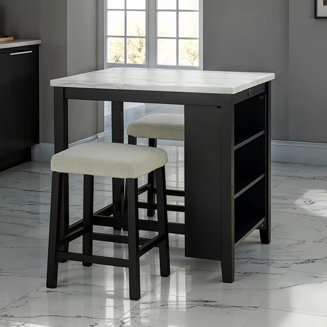 Chalcedony - 3 Pc. Dining Table Set